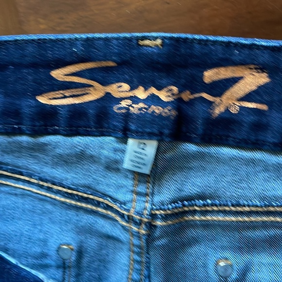 Women’s size 12 seven7 tummyless high-rise skinny blue jeans - Picture 6 of 16